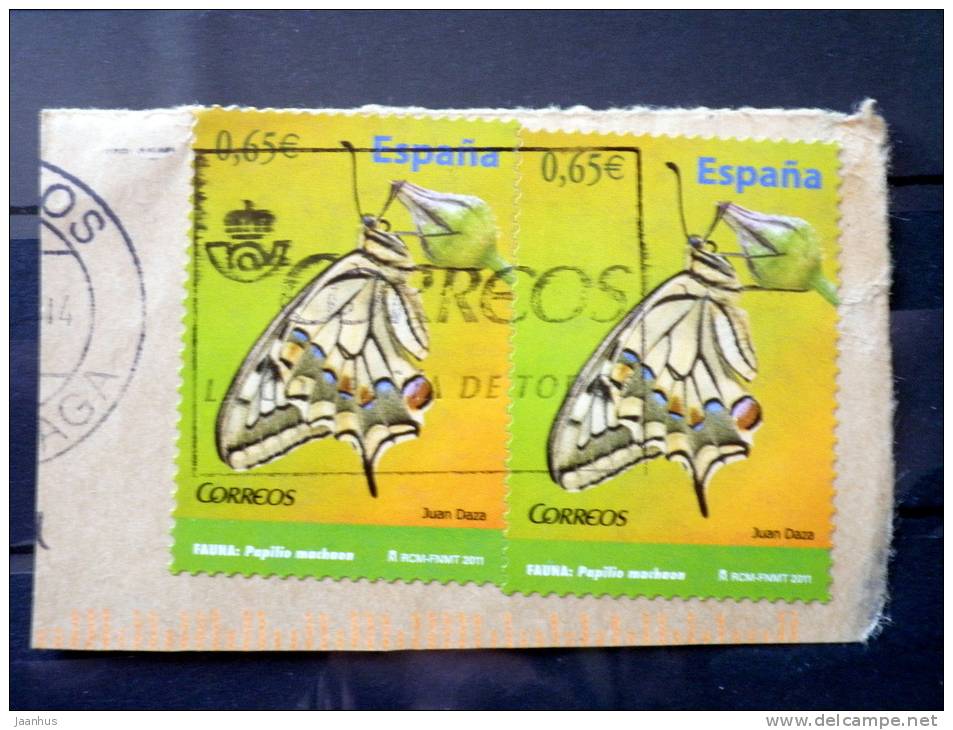 Spain - 2011 - Mi.Nr.4575 - Used - Butterflies - Swallowtail - On Paper - Oblitérés