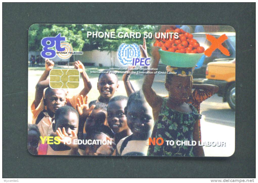 GHANA  -  Chip Phonecard As Scan - Ghana