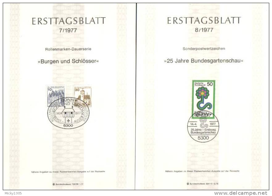 Germany - ETB 1977 Komplett 28 Stück / Complete 28 Pieces (x252)- - 1974-1980