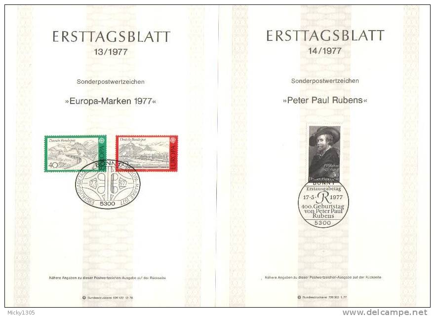 Germany - ETB 1977 komplett 28 Stück / complete 28 pieces (x252)-