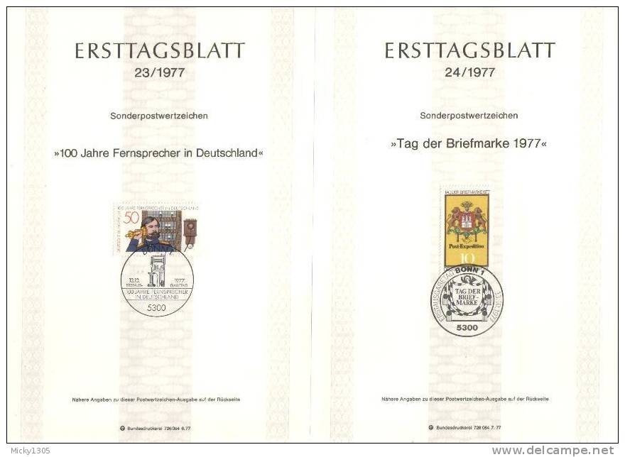 Germany - ETB 1977 komplett 28 Stück / complete 28 pieces (x252)-