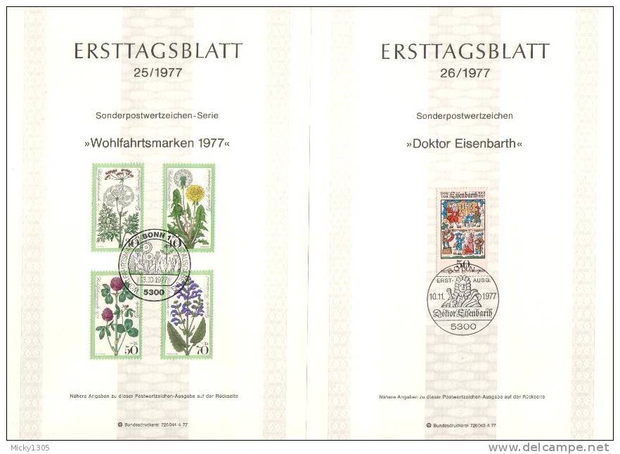 Germany - ETB 1977 komplett 28 Stück / complete 28 pieces (x252)-