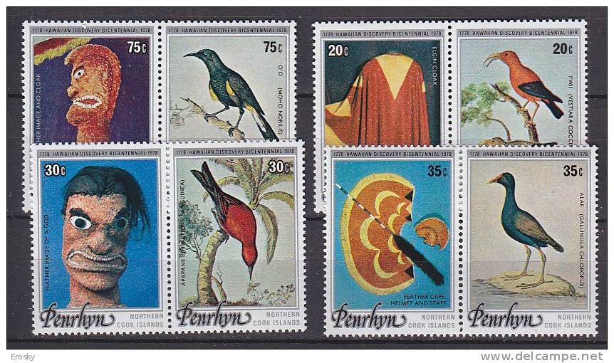 B1816 - PENRHYN Yv N°89/96 + BF ** ANIMAUX ANIMALS - Penrhyn