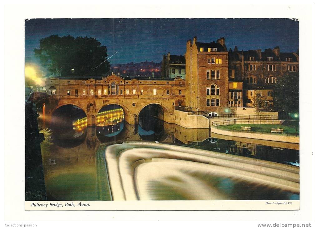 Cp, Angleterre, Bath, Avon, Pulteney Bridge, écrite - Bath
