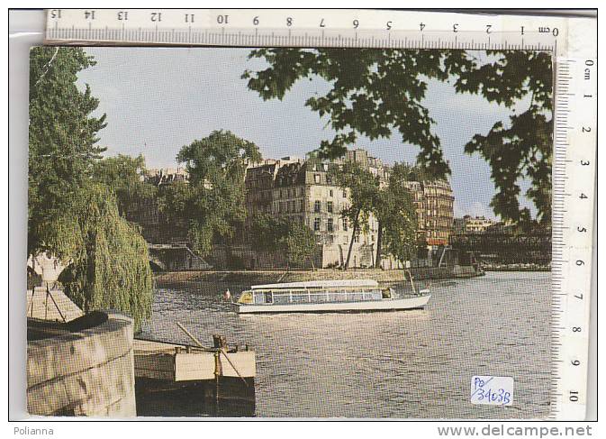 PO3403B# FRANCIA - PARIS - LA SEIN - BATEAU-MOUCHE - BATTELLO  VG 1968 - La Seine Et Ses Bords