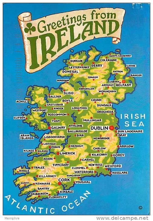 Map Of Ireland  Used To Canada - Maps