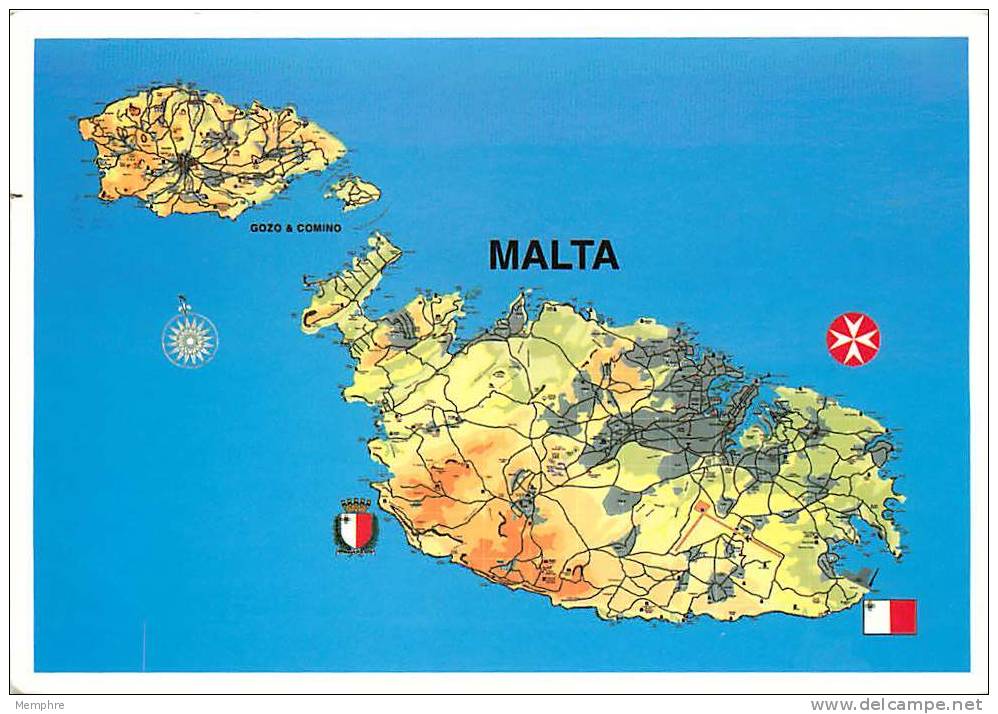 Map Of Malta    Used To Canada - Maps