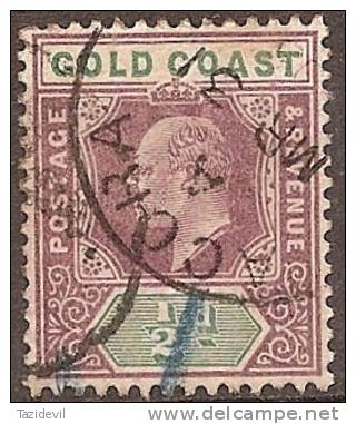 GOLD COAST - 1902 &frac12;d King Edward VII. Scott 38. Used - Goudkust (...-1957)