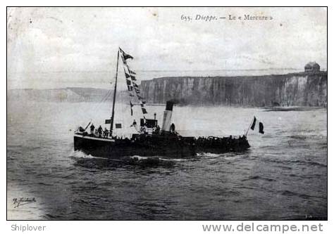 Remorqueur MERCURE à Dieppe - CPA - Tugboats