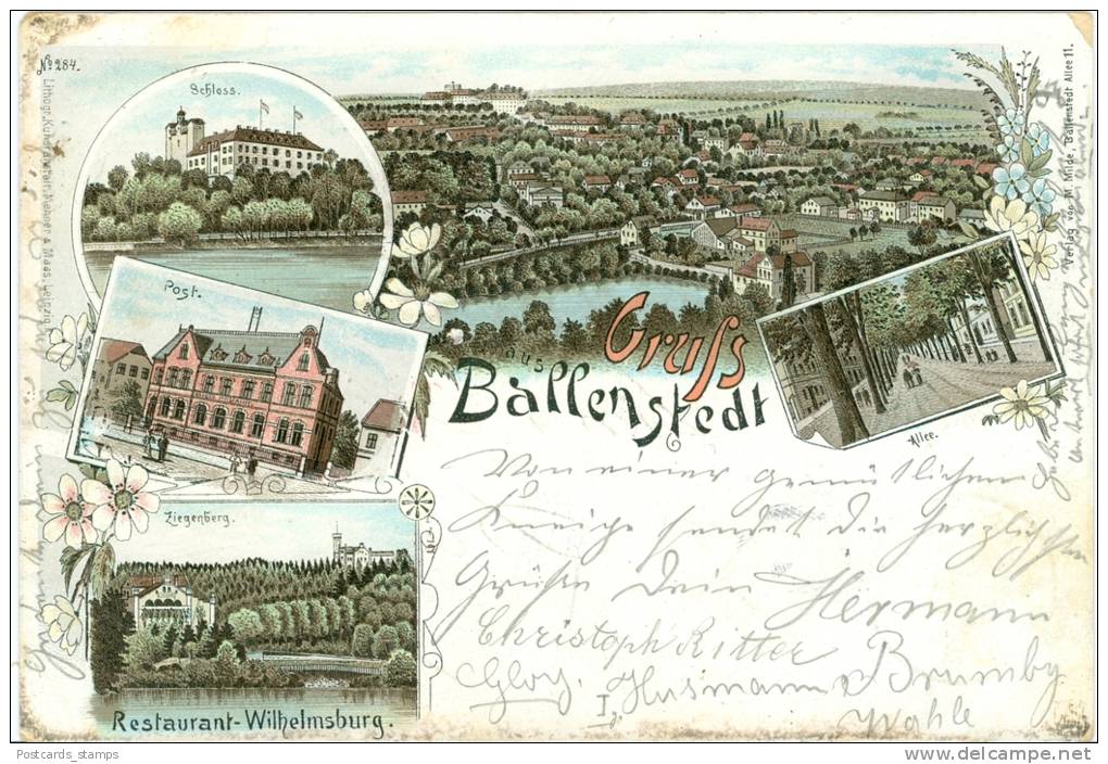 Ballenstedt, Farb-Litho, 1898 - Ballenstedt