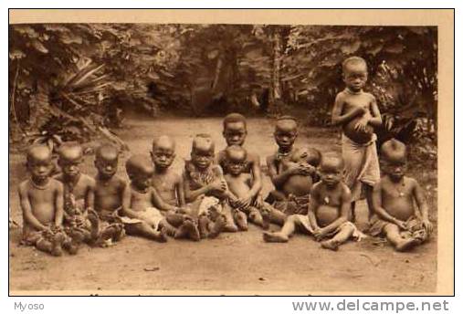 NIGER Groupe D'enfants Missions Africaines Cours Gambetta Lyon - Niger