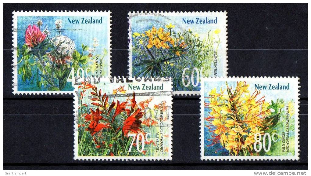 New Zealand 1989 Wild Flowers Set Of 4 Used - Usados