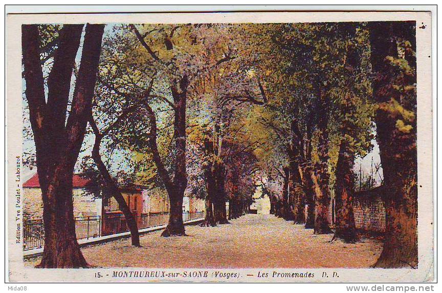 88.MONTHUREUX SUR SAONE. LES PROMENADES .Editions DANIEL DELBOY - Monthureux Sur Saone