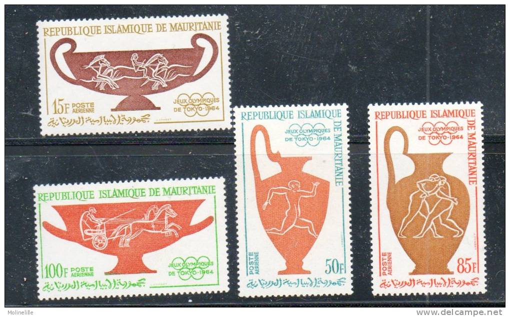 MAURITANIE N° PA 40/43 ** - COUPES - Cote 7.25 € - Zomer 1964: Tokyo