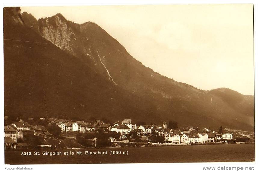 St. Gingolph Et Le Mt. Blanchard - Saint-Gingolph