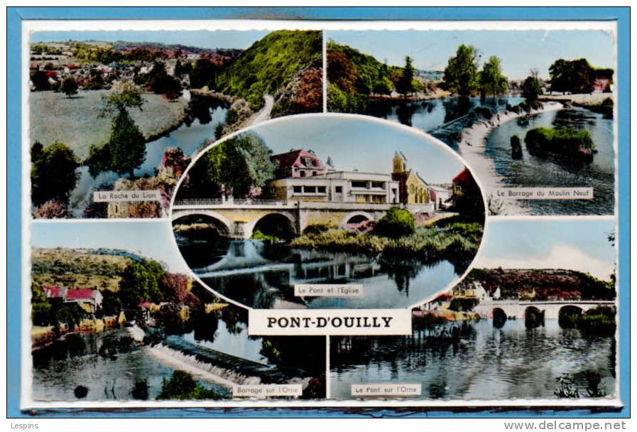 14 - PONT D´OUILLY -- 5 Vues - 1950 - 60 - Pont D'Ouilly