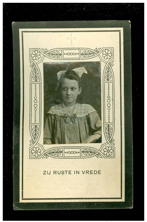 Doodsprentje ( 7520 )  Kind 14 Jaar   Breems  -  Rotterdam ( Holland )   1917 - Images Religieuses