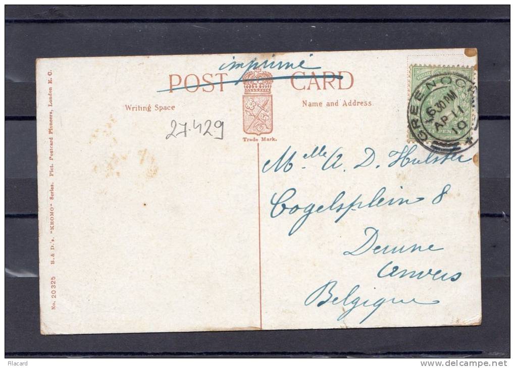 27429     Regno  Unito,  Scozia,  Greenock,  The  Cut,  VG  1910 - Renfrewshire