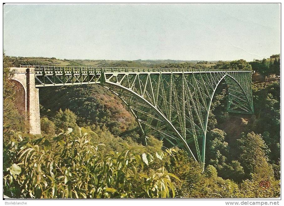 CPSM Viaduc Du Viaur, Construit 1902 Par Paul Bodin Pour Chemins De Fer D'Albi (Tarn 81) Voyagé Timbre 1972 Naucelle 12 - Ouvrages D'Art