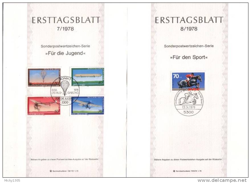 Germany - ETB 1978 Komplett 22 Stück / Complete 22 Pieces (x253)- - 1974-1980