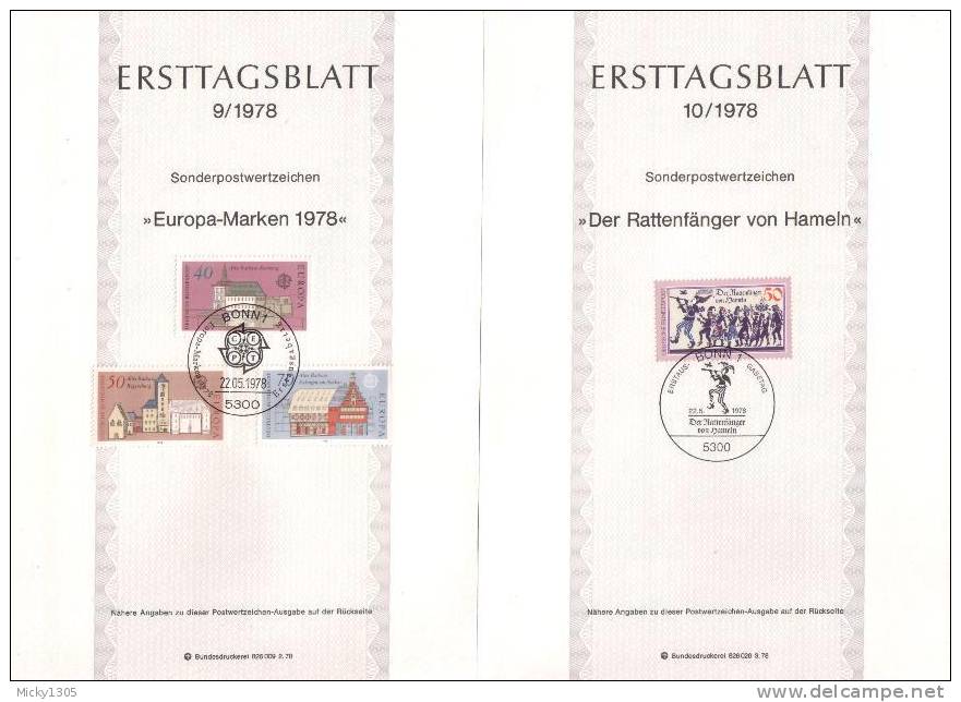 Germany - ETB 1978 Komplett 22 Stück / Complete 22 Pieces (x253)- - 1974-1980