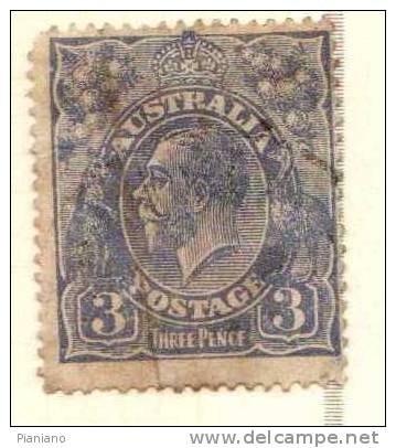 PIA - AUSTRALIA - 1926-28  : George V  -  (Yv  54B) - Used Stamps
