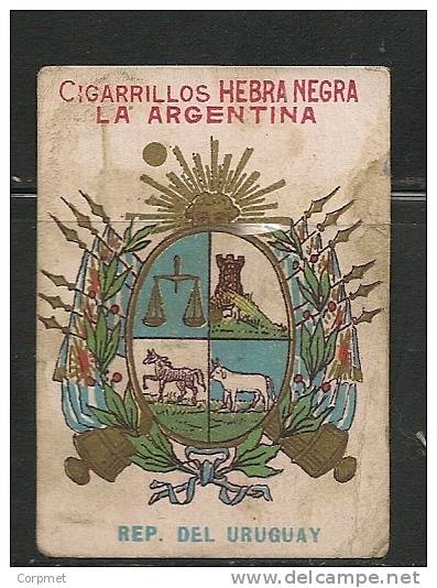 URUGUAY - Cigarrillos HEBRA NEGRA From MONTEDONICO C/1895´s - - Sigarette (marche)