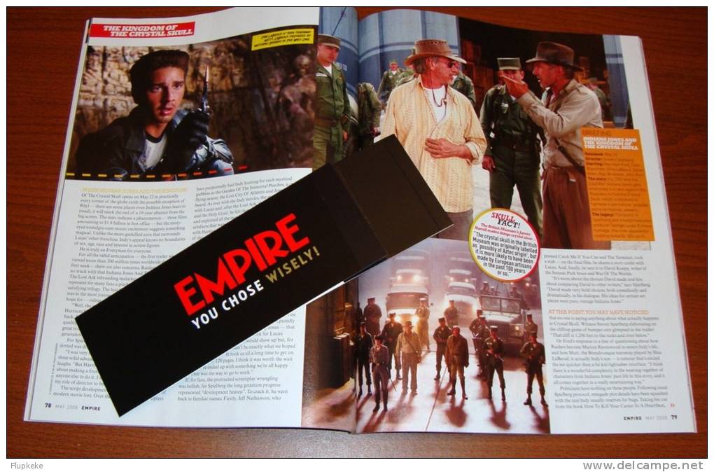 Empire 227 May 2008 Indy Comes Home Indiana Jones Harrison Ford Special Edition - Unterhaltung