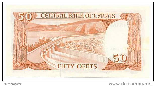 CYPRUS , 50 CENT 1.12.1984. P-49 , UNC - Cyprus