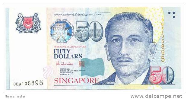 SINGAPORE , 50 DOLLARS 1999 , P- 41a , UNC - Singapur
