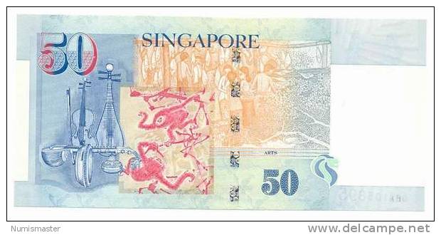 SINGAPORE , 50 DOLLARS 1999 , P- 41a , UNC - Singapur