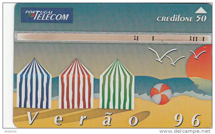 PORTUGAL(L&G) - Verao "96(50 Units-puzzle 1/2), CN : 605K, Tirage %20000, 05/96, Used - Portugal