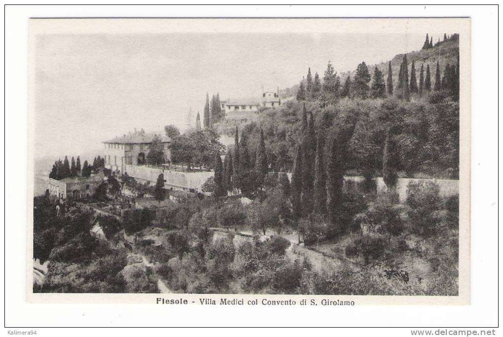 ITALIE  /  FIESOLE  ( TOSCANE ) /  VILLA  MEDICI  COL  CONVENTO  DI  SAN  GIROLAMO - Altri & Non Classificati