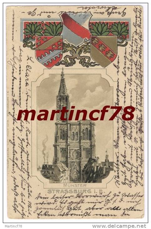 Münster Strassburg I.E. - Wappen Gestanzt - Elsass