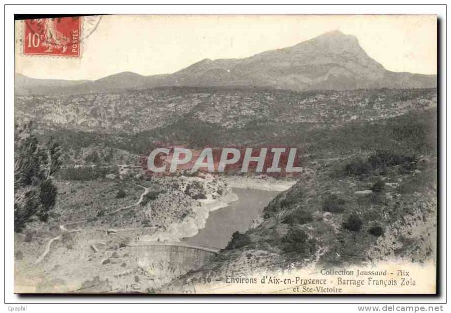 CPA Environs D'Aix En Provence Barrage Francois Zola Et Ste Victoire - Aix En Provence