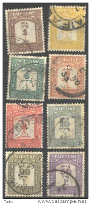 IZRAEL - PALESTINA - PORTO - TASSE - 1928 - 38 - Palestine