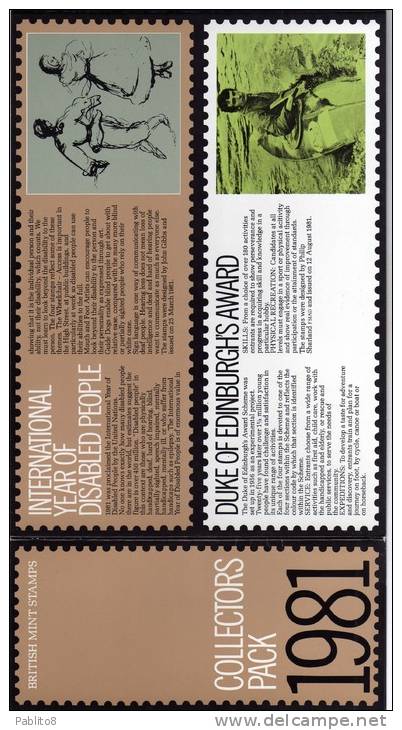 GREAT BRITAIN - GRAN BRETAGNA FOLDER YEAR - ANNO 1981 MNH - Presentation Packs