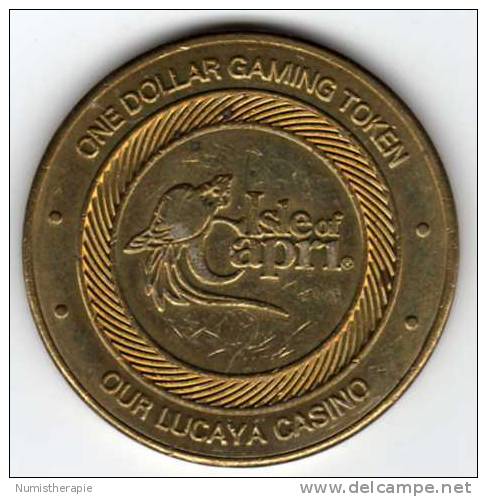 Jeton De Slot Machine : Our Lucaya Casino Isle Of Capri : Bahamas $1 Gaming Token - Casino