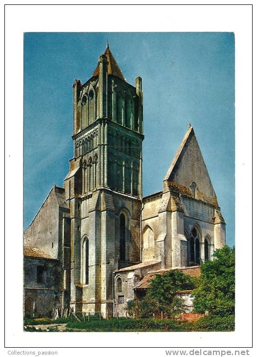 Cp, Poitou-Charentes, La Saintonge Pittoresque, Clocher De L´ancienne Abbaye De Sablonceaux - Poitou-Charentes