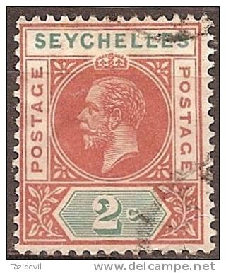 SEYCHELLES - 1912 2c King George V. Scott 63. Used - Seychelles (...-1976)