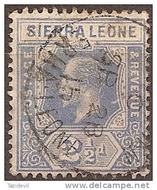 SIERRA LEONE - 1912 2&frac12;d King George V. Scott 107. Used - Sierra Leone (...-1960)