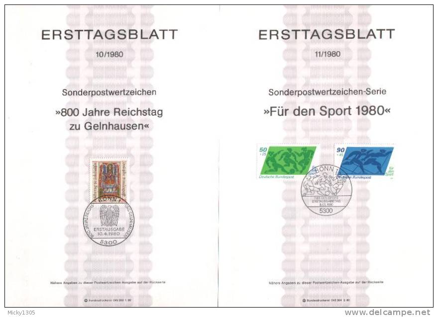 Germany - ETB 1980 Komplett 26 Stück / Complete 26 Pieces (x255)- - 1974-1980