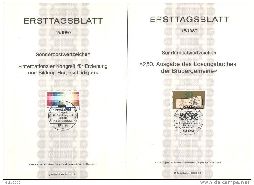 Germany - ETB 1980 komplett 26 Stück / complete 26 pieces (x255)-