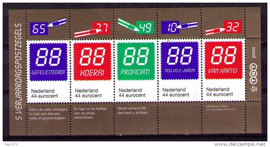 HOLANDA 2009 -SELLOS PARA ANIVERSARIOS - YVERT Nº 2619-23 - Unused Stamps