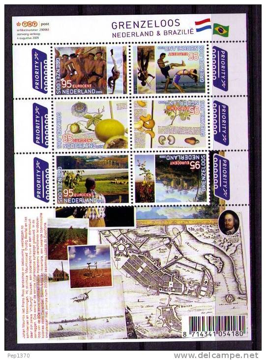 HOLANDA 2009 - HOLANDA Y BRASIL - YVERT Nº 2602-2607 - Nuevos