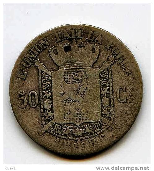 * 50 Centimes Argent Léopold II 1886 TB/ VF - 50 Centimes