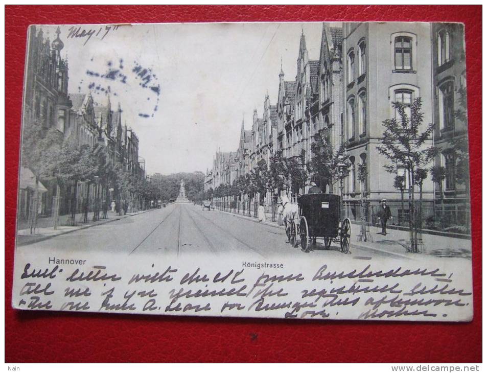 ALLEMAGNE - HANNOVER - KONIGSTRASSE - CARTE RARE - - Hannover