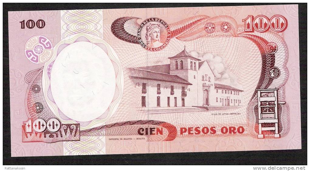 COLOMBIA    P426c    100   PESOS ORO   12.10.1988    UNC. - Colombie