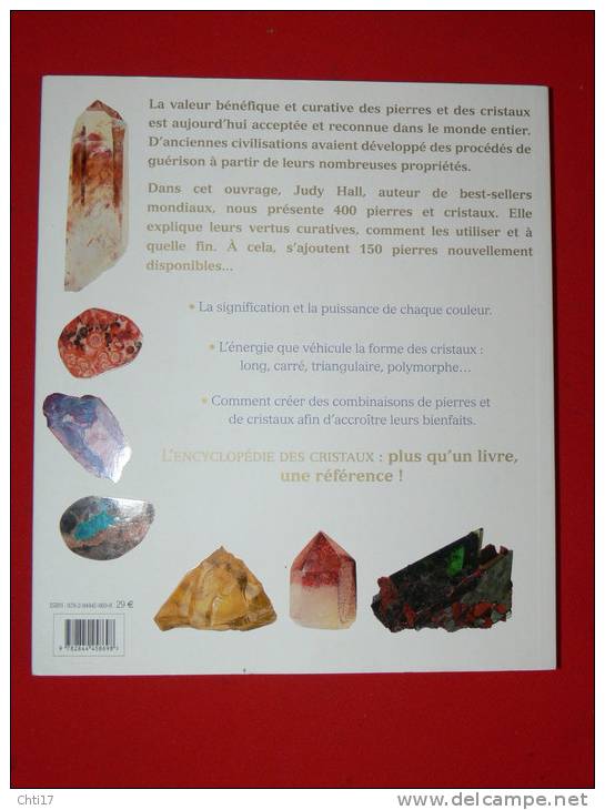 ENCYCLOPEDIE DES CRISTAUX 400  PIERRES PRECIEUSES  ET CRISTAUX VERTUS CURATIVES ET DECORATIVES VALEUR 29 EUROS - Archeology