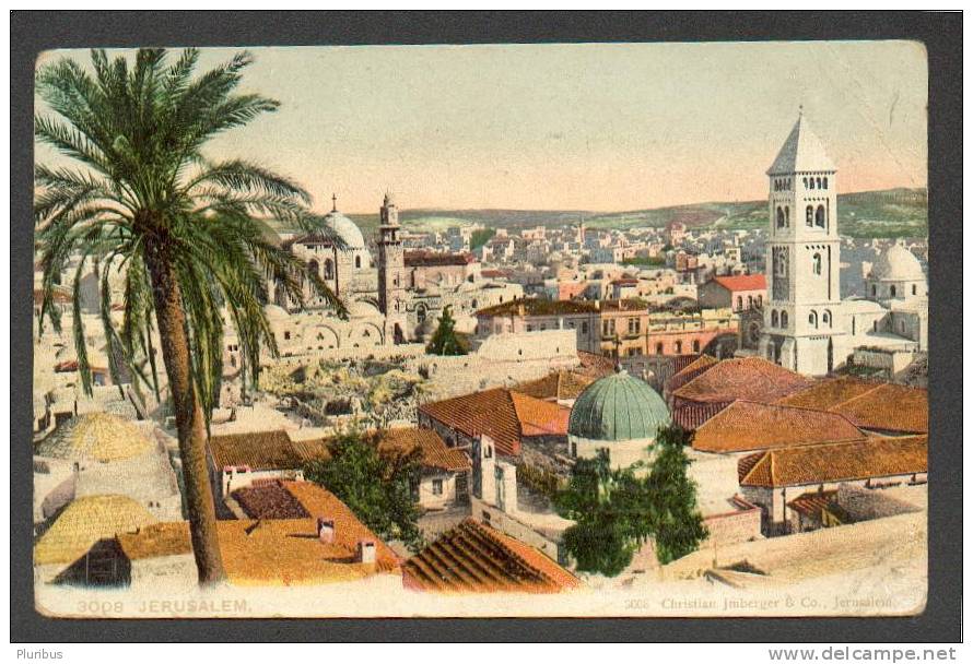 RUSSIA  1910 POST OFFICE IN JERUSALEM  ISRAEL  POSTCARD - Turkish Empire